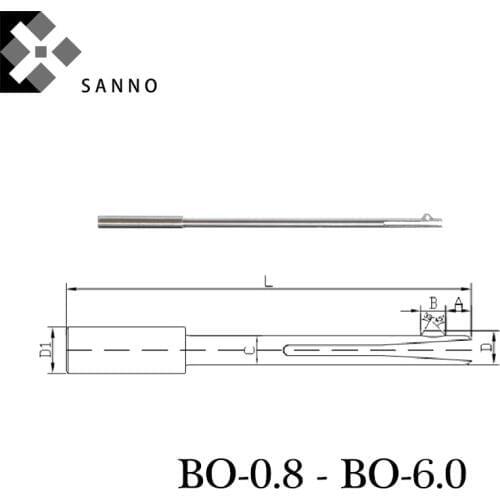 Internal hole chamfer cutter positive & negative single flute chamfer BO-0.8 -BO6.0 through-hole burr off tools deburring tool