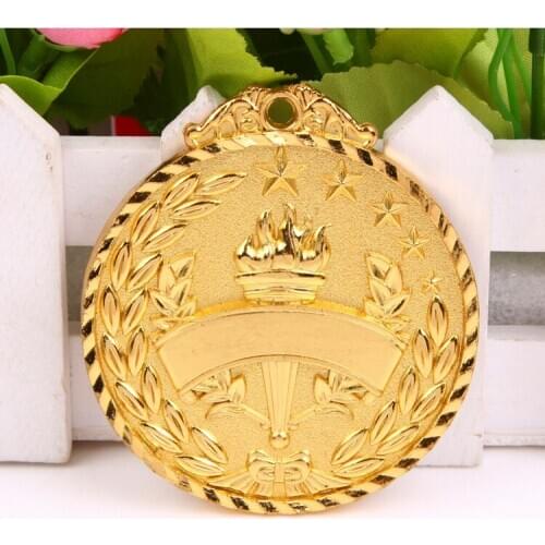 Torch Metal Medal Match Medals Badges Souvenirs The marathon Medal Gold Medal with good ribbon School sports Metal