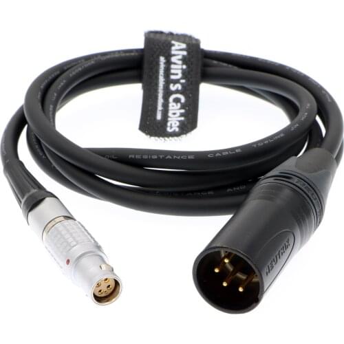 Alvins Cables XLR 4 Pin Male to 6 Pin Female Power Cable For Red Epic Scarlet