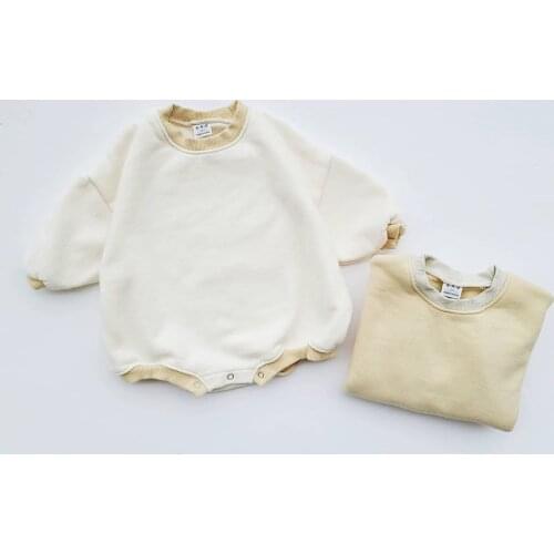 Newborn Baby Girl Boy Spring Autumn Clothes Cute Cotton Long Sleeve Triangle Romper Jumpsuit Casual Solid Outfits