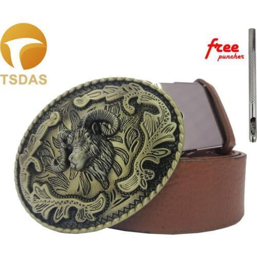 New Style Cowboy Belt Buckle for Men Women Jeans Accessories Fit 4cm Wide Belt Bronze Belt Buckle Drop Shipping