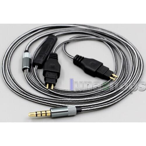 LN004334 3.5mm OFC Soft Cable With Mic remote For Sennheiser HD580 HD600 HD650 HDxxx HD660S HD58x HD6xx Headphone