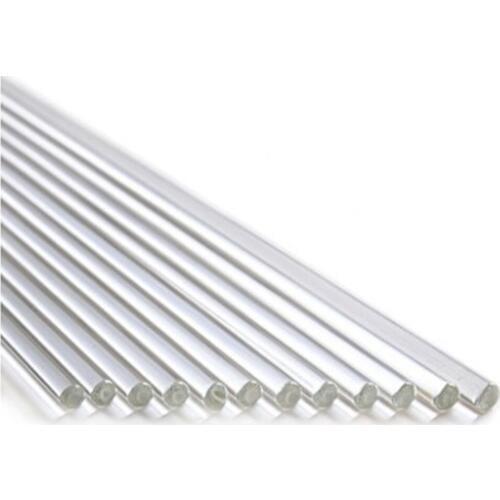 LOT10 6x200mm Lab Glass Stirring Rods Borosilicate High Resistant Stirrer