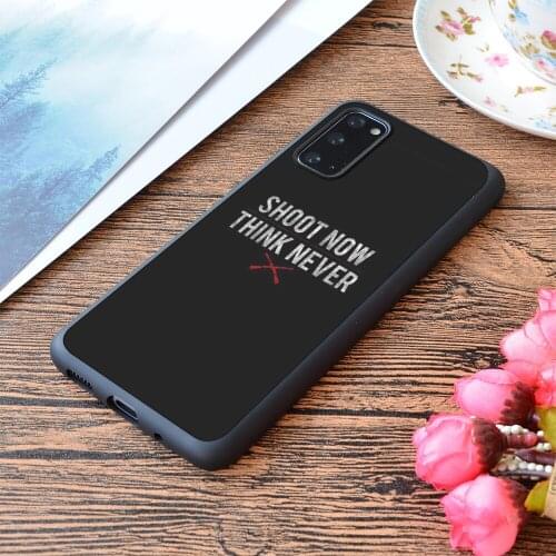 For Samsung Galaxy Ash Vs Evil Dead Shoot Now Think Never White Dirty Print Soft Matt Phone Case