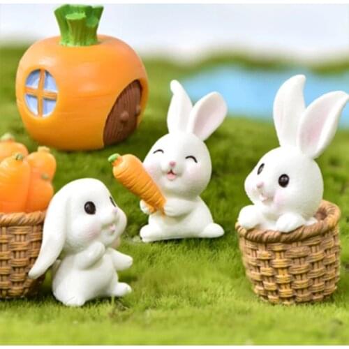 Easter Bunny Cake Decoration Cake Topper Party Dessert Rabbit Animal Ornaments Decor Birthday Party Baby Shower Baking Supplies