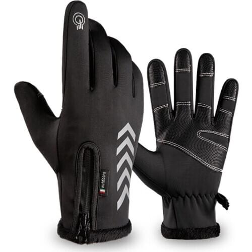 Full Finger Fishing Gloves Unisex Touchscreen Winter Thermal Warm Cycling Bicycle Outdoor Camping Hiking Gloves Sports