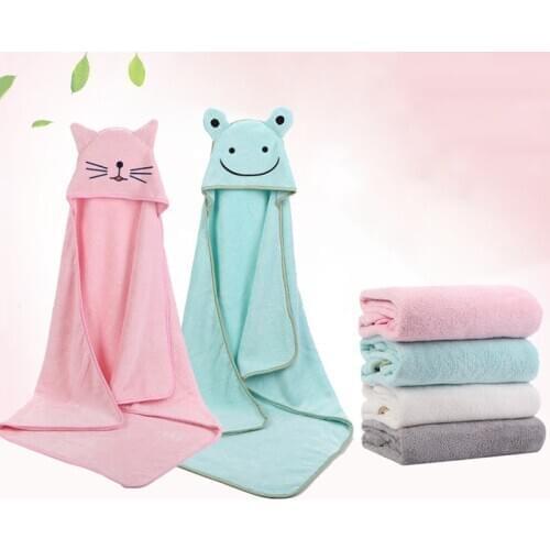 Toddler Baby Hooded Towels Newborn Kids Bathrobe Super Soft Bath Towel Blanket Warm Sleeping Swaddle Wrap for Infant Boy Girl