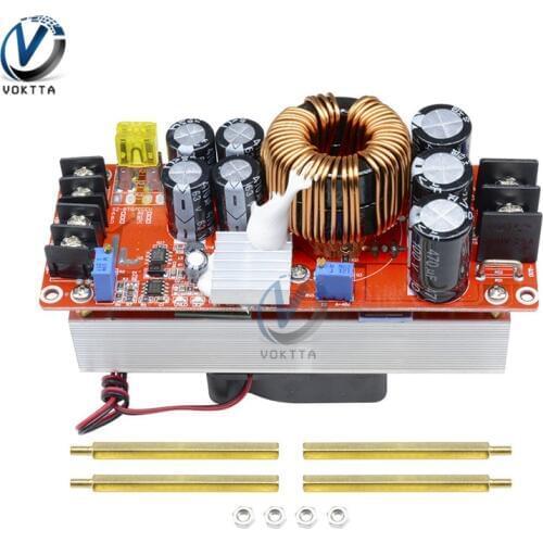 1500W 30A Voltage Step Up Converter Boost CC CV Power Supply Module Step Up Constant Current Module DC-DC 10-60V to 12-97V
