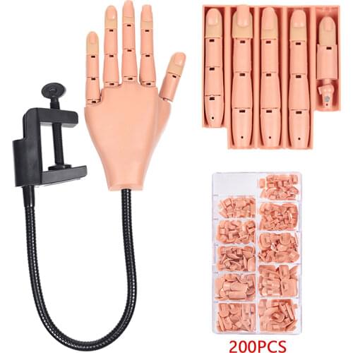 DIOZO Detachable Manicure Practice Hand Flexible Training Manicure Tools Nail Trainer Tool For Nail Art Nail Practice Hand