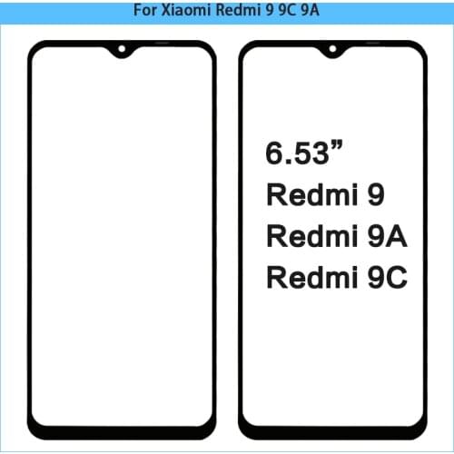 New TouchScreen For Xiaomi Redmi 9 9C Touch Screen Panel Front Outer Glass Lens For Redmi 9A LCD Front Glass Replacement