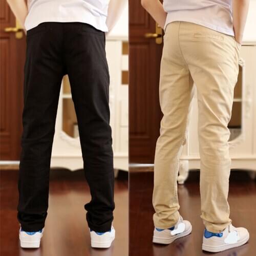 Children pants Kids Spring Autumn cotton trousers Clothing for baby boys pants 2020 solid candy plus big size 110~180 casual