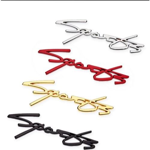 3D Sports Metal Car Sticker Emblem Badge Decals For Ford MAZDA JEEP Dodge Mercedes BMW Mustang Volvo Toyota Jaguar Decoration