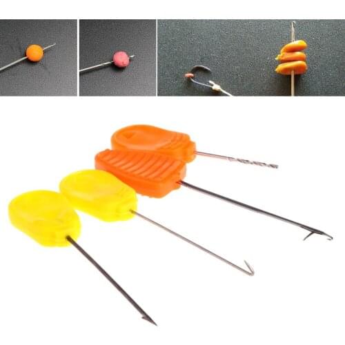 1 Set/4 pcs Carp Fishing Accessories Boilie Needle Set Kit Tool Stainless Baiting Drill Stringer Needle Fishing Tool Pesca