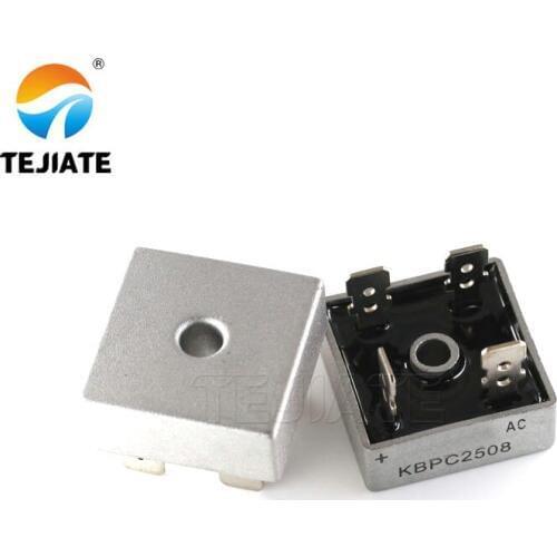2PCS KBPC2508 Rectifier Bridge Reactor KBPC2508 25A 800V Square Bridge