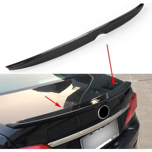Gloss Black Car Rear Tail Trunk Wing Lip Spoiler Trim Cover For Toyota Camry XV50 SE V6 2012 2013 2014 2015 2016 2017 ABS