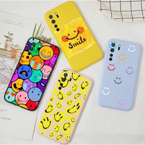 Smile Case For Huawei P40 Lite E Nova 7i 7 6 SE Y9S Y8P Y7P Y5P Honor 9S 9C 9A 9X Pro P Smart 2019 S P40 Lite Cover Silicone TPU