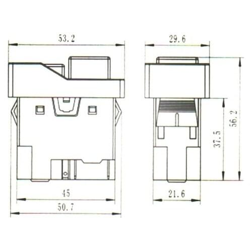 D0AC KLD-28A Waterproof Magnetic Switch Explosion-proof Pushbutton Switches 220V IP55
