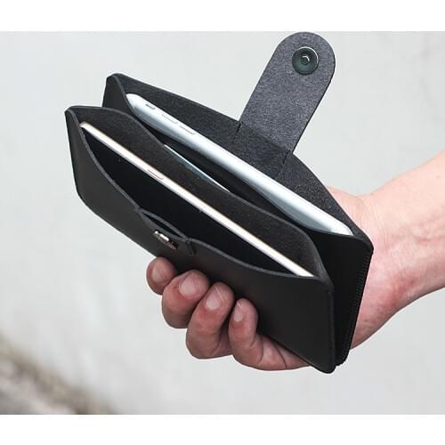 Two mobile phone cases dual bag wallet for Samsung Galaxy S21 Ultra S20 FE S10 Plus S9+ protective case side open Leather case