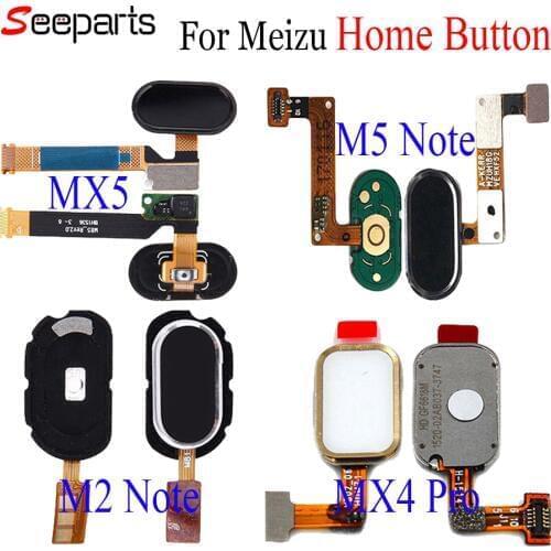 Meizu MX5 Home Button M2 M3 M5 Note Fingerprint Touch ID Sensor Recognition Flex Cable Ribbon Replacement Parts MX4 Pro Button