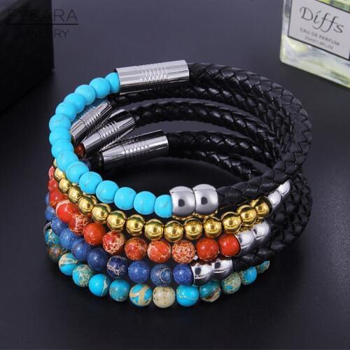 FYSARA Stone Bracelets For Men