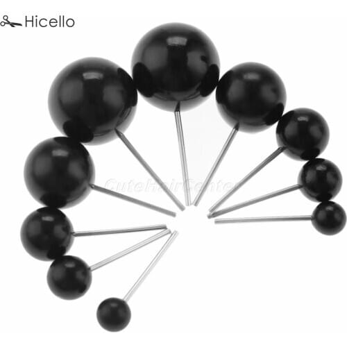 100PCS/box animal black eyes 4/5/6/8/10 MM for Needle Felting DIY dolls Sewing Accessories Plastic + Steel with box Hicello