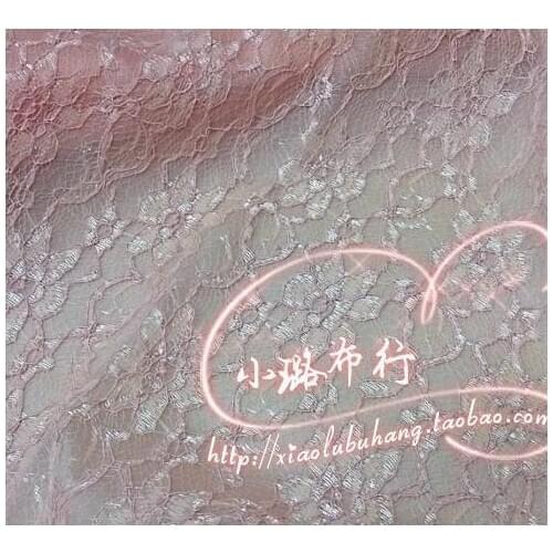 Free shipping Composite elastic lace suit fabrics coat skirt wedding dress fabrics 1meter