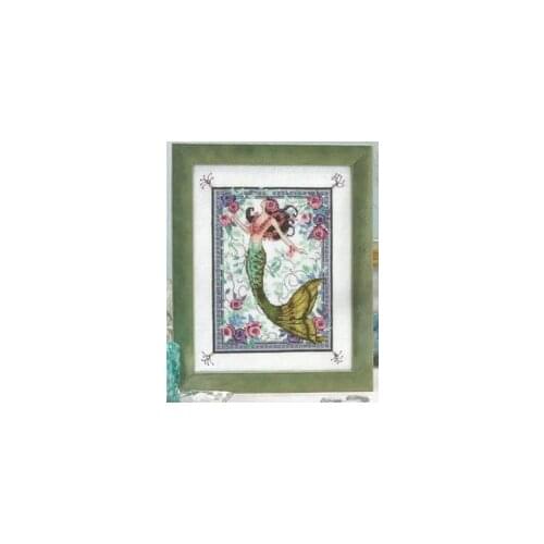 NC Night Mermaid Colorful Line Counted Cross Stitch 11CT 14CT 18CT Cross Stitch Kits Embroidery Needlework Sets