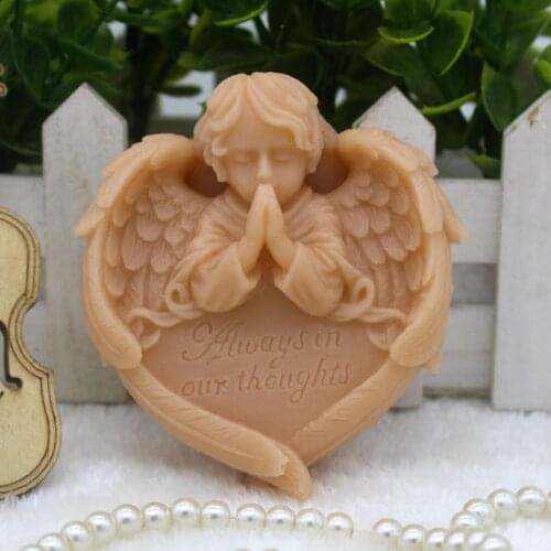 New Product!!1pcs Angle Baby (zx297) Silicone Handmade Soap Mold Crafts DIY Mould