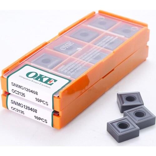 OKE SNMG120404 OC2125/SNMG120408 OC2125/SNMG120412 OC2125/SNMG120408 OC2115/SNMG120412 OC2115 CNC carbide inserts 10PCS/BOX
