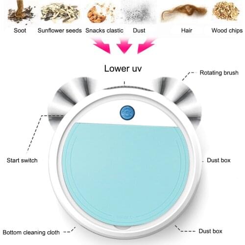 Rechargeable Smart Robot 4 in 1/ 3 in 1 3200Pa/ 1800Pa USB Auto Smart Sweeping Robot Strong Suction Sweeper Vacuum Cleaners