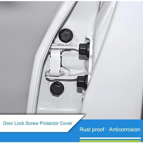 QHCP Car Door Lock Screw Cover Protection Accessories 24Pcs ABS Anti-rust Dustproof For Subaru Forester Outabcak XV Car Styling