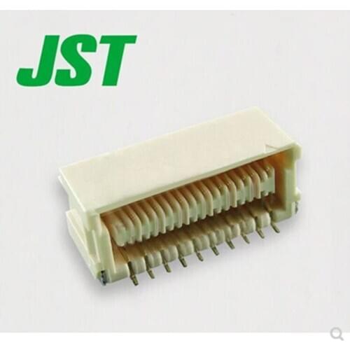 JST connectors SM20B-SHLDS-G-TF with horizontal sticking pins spaced at 1.0MM apart with 2*10P side sticking base gold plated