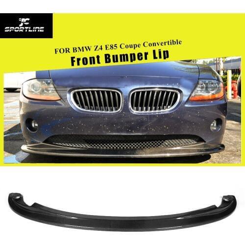 Front Bumper Lip Splitters for BMW Z4 E85 Convertible Coupe 2-Door 2002 - 2008 Carbon Fiber Front Bumper Lip Spoiler Splitters
