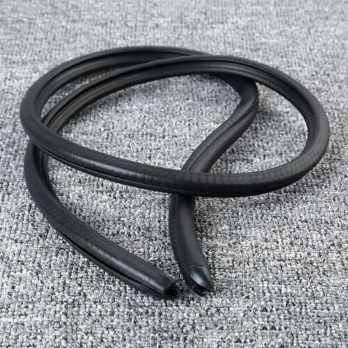 2Pcs 0.8M Universal Car Truck Door Window Trim Edge B-pillar Rubber Sealing Strip Weather Strip Hollow Adhesive Sound Insulation
