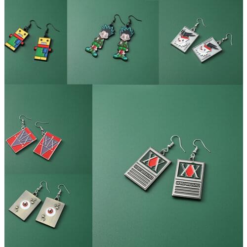Anime HUNTER x HUNTER License Drop Earrings GON FREECSS Earrings Dangle Earrings For Women Girls Cosplay Jewelry Gift