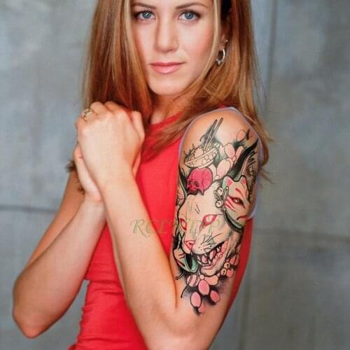 Waterproof Temporary Tattoo Sticker tiger cat skull head fake tatto flash tatoo tatouage stickers leg arm for men girl women