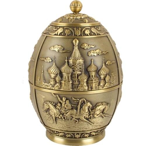 Zq Tea Pot Creative Metal Storage Tea Pot Large Sucrier Household Half a Catty Package Storage Tank