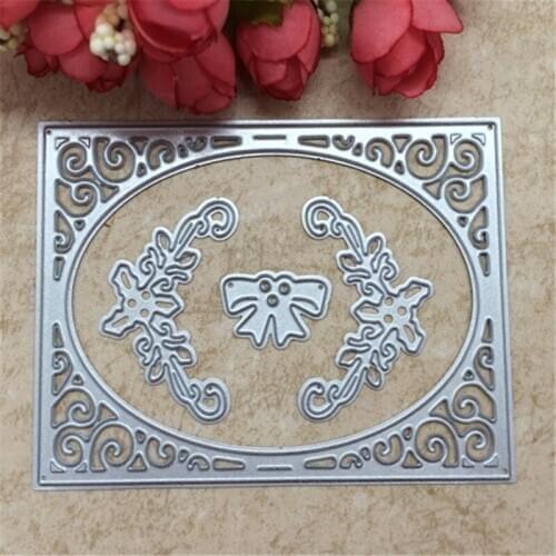 1 pcs Metal Steel Butterfly Rhombus Frame Cutting Dies Stencil For DIY Scrapbooking Album Paper Card Photo Decorative Craft