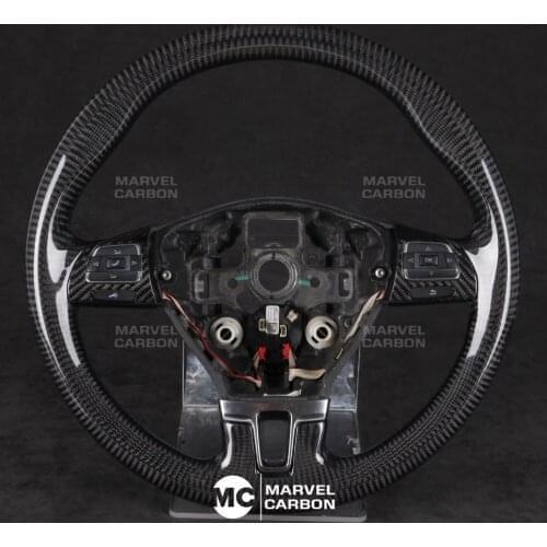 100% REAL CARBON FIBER STEERING WHEEL COMPATIBLE WITH VW GTI