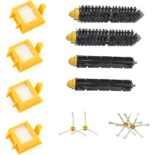 12 pcs/lot For iRobot Roomba 750 760 761 770 790 Vacuum Cleaner accessories 4 filters+4 side brushes+2 set main brushes