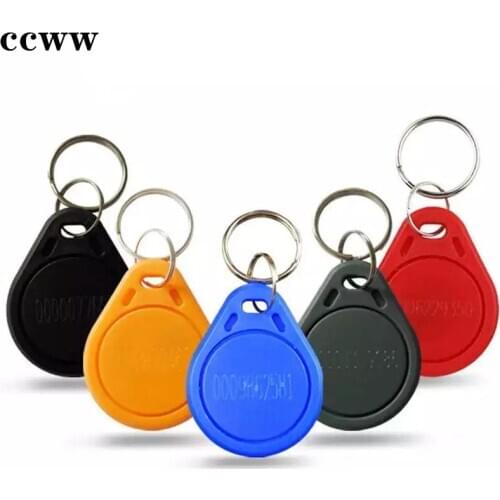 125KHz ID EM4100 TK4100 RFID Read Only Waterproof Keyfobs Key Fob Tag Token Proximity Access Control Card 10pcs 41*33*4.3mm
