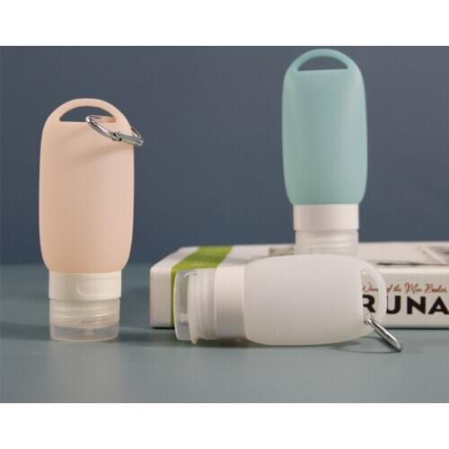 4 Set Portable Sub Bottle Travelling Packing Supplies For Lotion Shampoo Silicone Empty Bottle Gel Small Sample Container Beauty