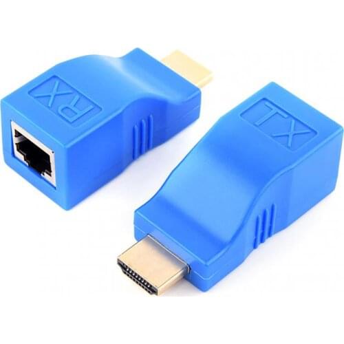 4K HDTV-compatible Extender Extension Up To 30m Over CAT5e / 6 UTP LAN Ethernet Cable RJ45 Ports LAN Network