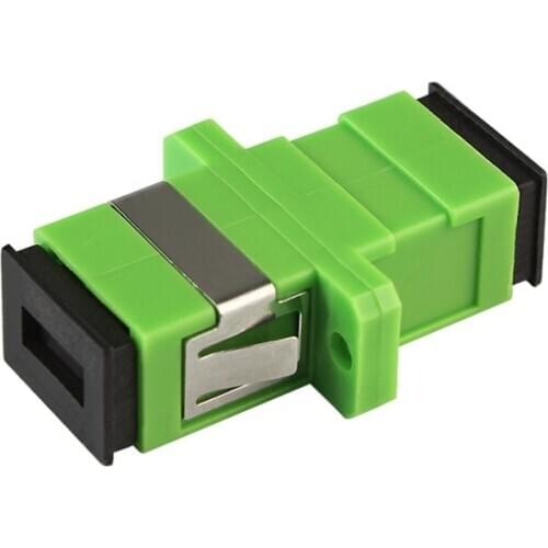 50pcs/lot Fiber Optic Adapter SC Optical Fiber Coupler SC Fiber Flange Simplex SC APC Connector