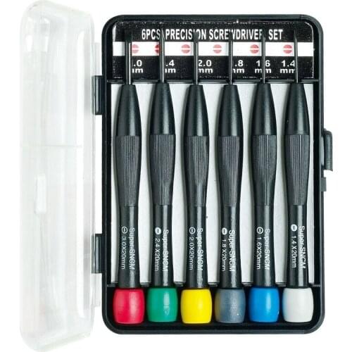 6-in-1 ProsKit 8PK-2062 (1.4/1.6/1.8/2.0/2.4/3.0mm) colorful precision flat screwdriver computer mobile phone watch repair