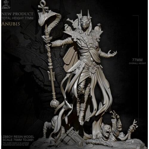 77mm Resin model figure kits DIY toy self-assembled TD-2491