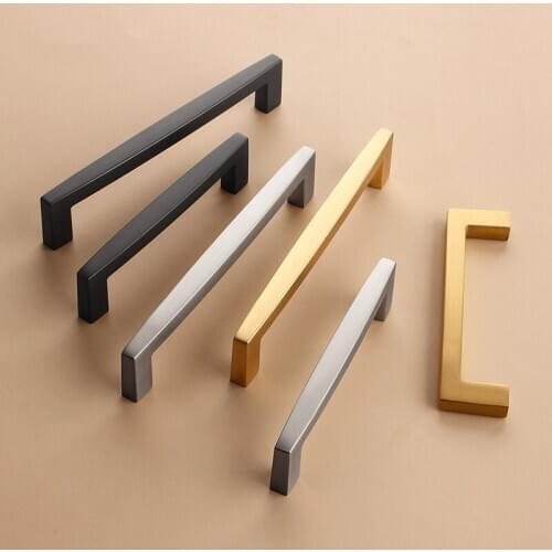 96mm 128mm 192mm 320mm Kitchen Door Handles Cabinet Handles Drawer Knobs Wardrobe Door Handles Brushed Modern Style Zinc alloy