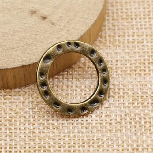 Free shipping 36pcs 21mm antique bronze Circle charms diy retro jewelry fit Earring keychain hair card pendant accessories