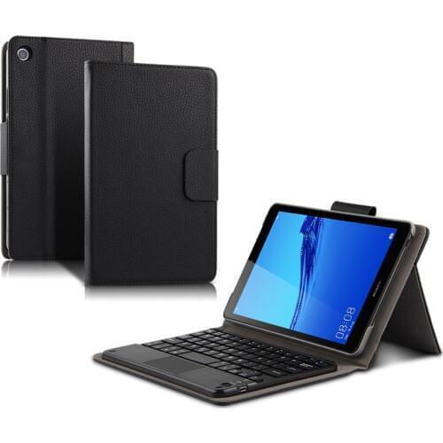Wireless Bluetooth keyboard For Huawei MediaPad M5 Lite 8 JDN2-W09 JDN2-AL00 8.0 inch Tablet PC Protective PU Leather cover Case