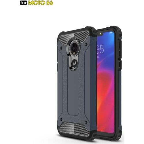 For Coque Motorola Moto E6 Case Hard Plastic Soft Silicon Covers Anti Knock Phone Bags Cases for Motorola Moto E6 MotoE6 Cover